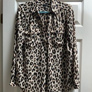 Ann Taylor Leopard print blouse